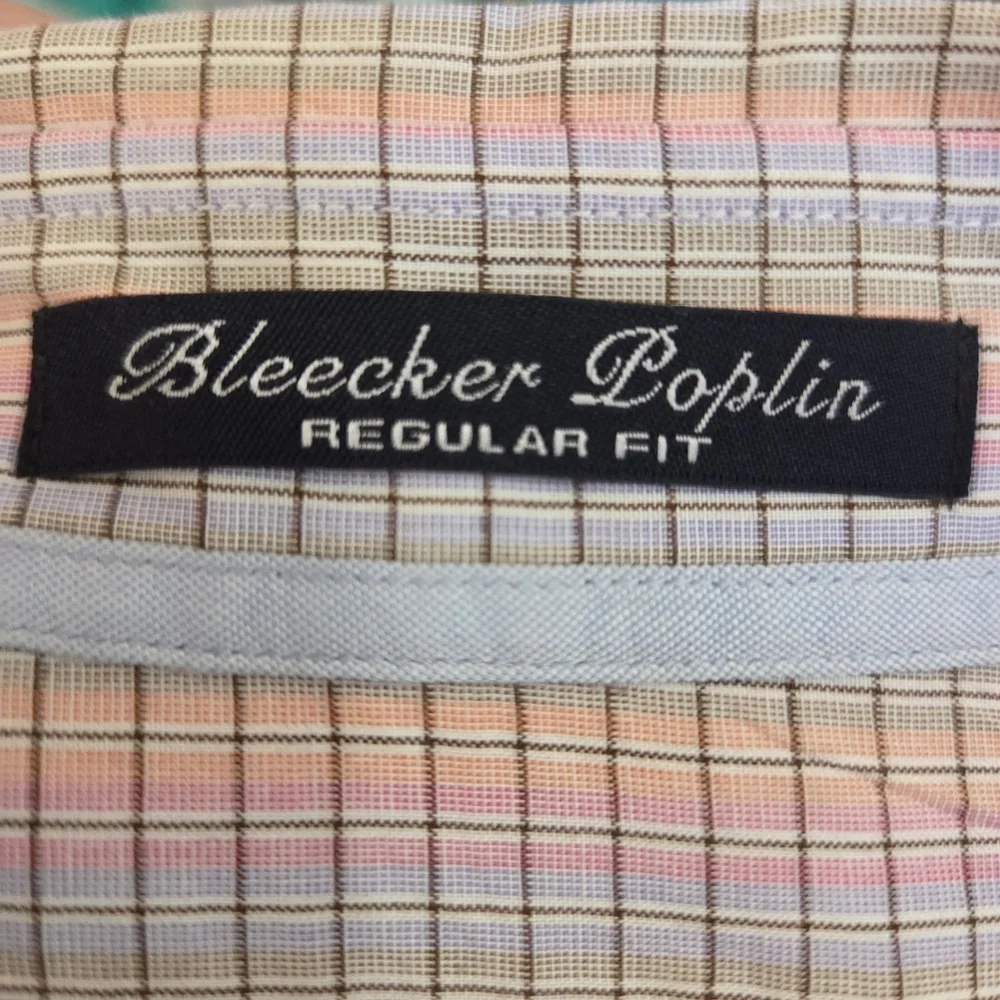 Gant Men's Bleeker Poplin Regular Fit Burton Down Checkered Shirt Size L - Picture 7 of 9